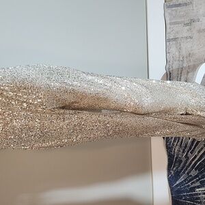 Sequined bell bottom pants